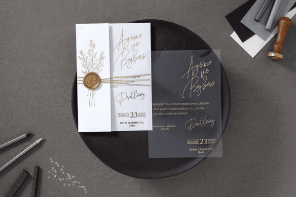 acrylic wedding invitations card and transparent quinceañera invitations with modern design