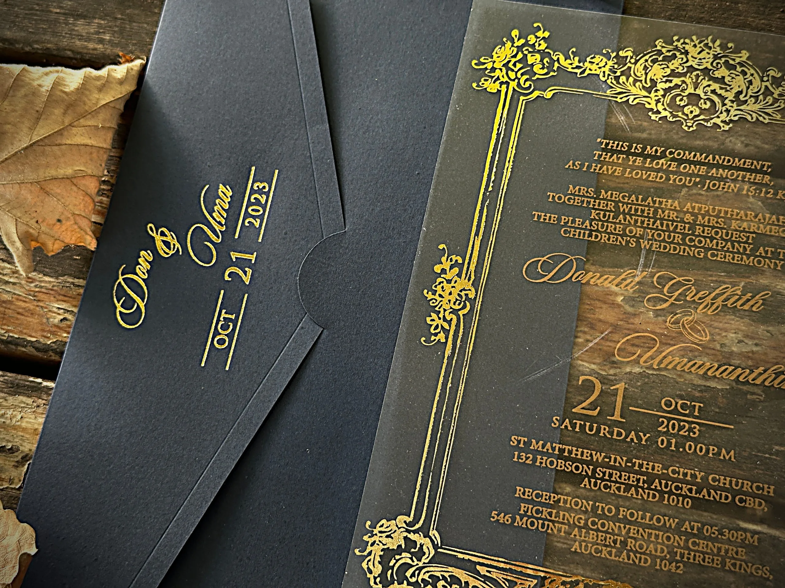 acrylic birthday invitation with premium finish and modern layout