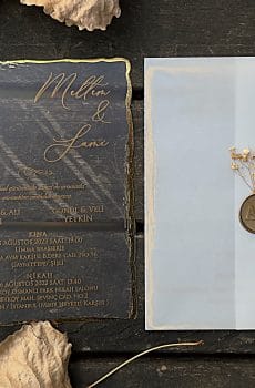 acrylic sweet 16 invitation with premium finish and modern layout