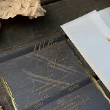 acrylic birthday invitation with premium finish and modern layout