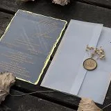 acrylic sweet 16 invitation with premium finish and modern layout