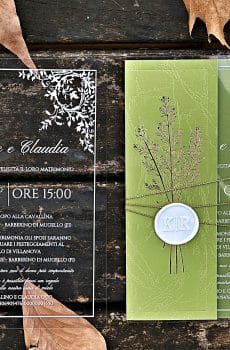 acrylic birthday invitation with premium finish and modern layout