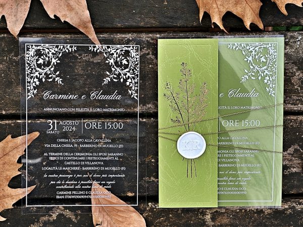 acrylic birthday invitation with premium finish and modern layout