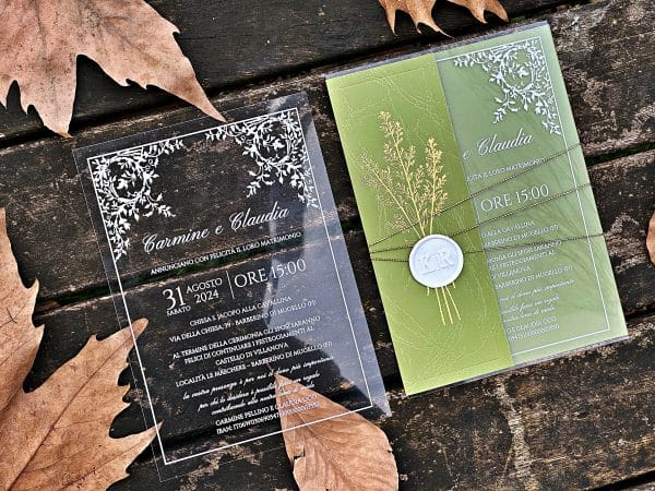 acrylic sweet 16 invitation with premium finish and modern layout