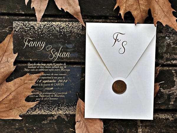 acrylic birthday invitation with premium finish and modern layout