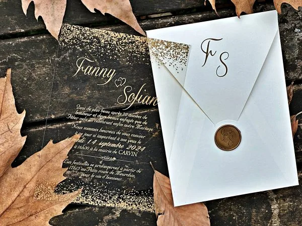 acrylic birthday invitation with premium finish and modern layout