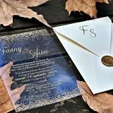 acrylic birthday invitation with premium finish and modern layout