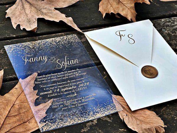 acrylic birthday invitation with premium finish and modern layout
