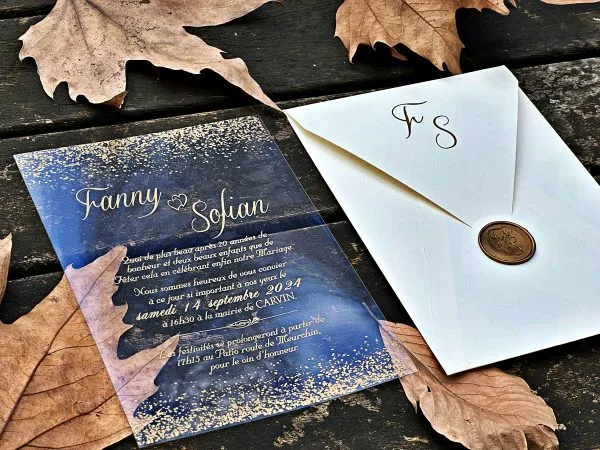 acrylic birthday invitation with premium finish and modern layout