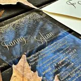 acrylic birthday invitation with premium finish and modern layout