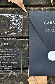 acrylic sweet 16 invitation with premium finish and modern layout