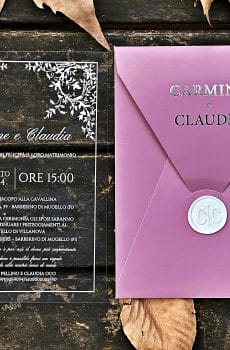 acrylic sweet 16 invitation with premium finish and modern layout