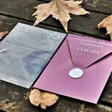 acrylic sweet 16 invitation with premium finish and modern layout
