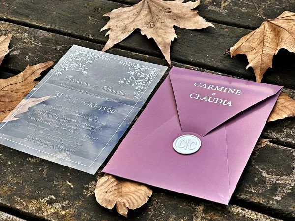 acrylic sweet 16 invitation with premium finish and modern layout