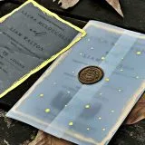 acrylic wedding invitations card with premium finish and modern layout