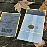 acrylic invitations with premium finish and modern layout