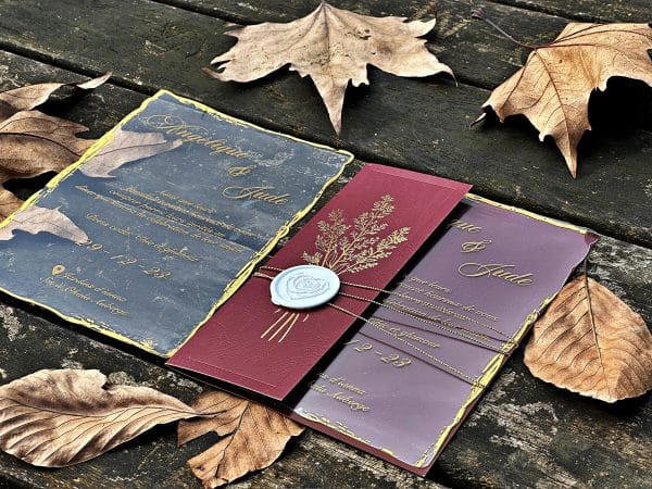 acrylic invitations with premium finish and modern layout
