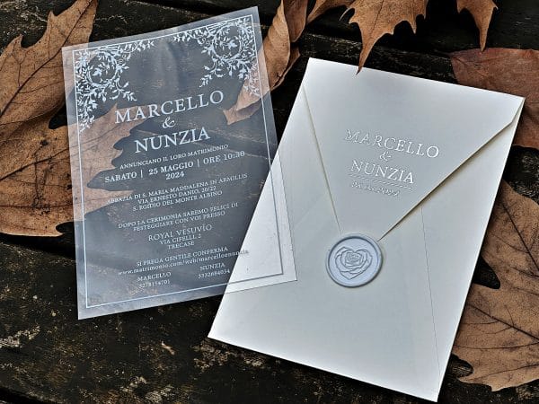 acrylic invitations with premium finish and modern layout