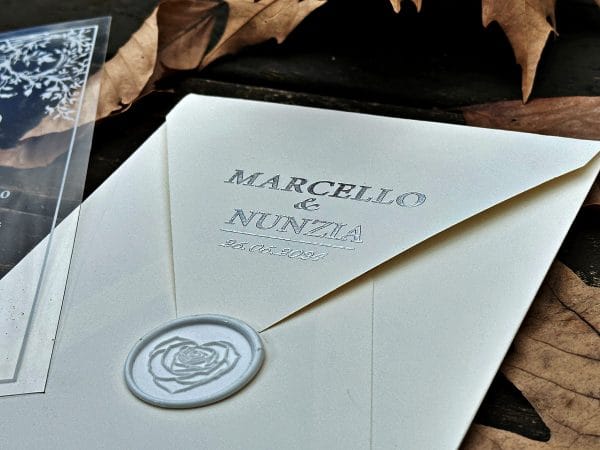 acrylic invitations with premium finish and modern layout