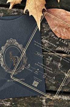 acrylic sweet 16 invitation with premium finish and modern layout