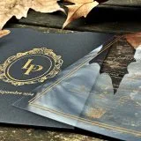 acrylic invitations with premium finish and modern layout