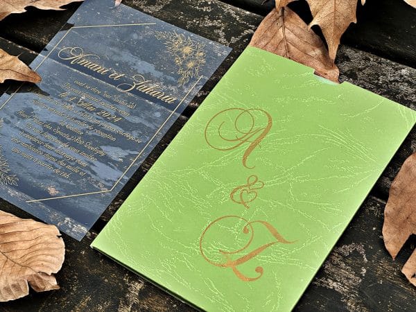 acrylic birthday invitation with premium finish and modern layout