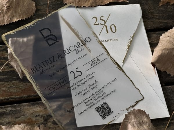 Clear Acrylic Event Invitation – Stylish & Unique