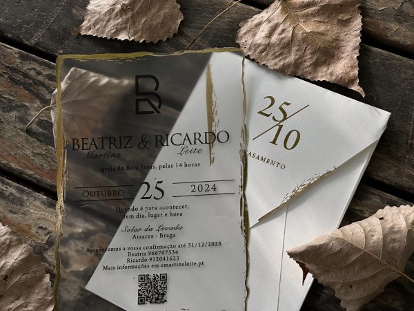 Clear Acrylic Event Invitation – Stylish & Unique