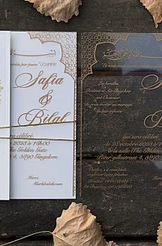 Formal Acrylic Invitation Card with Clean Design