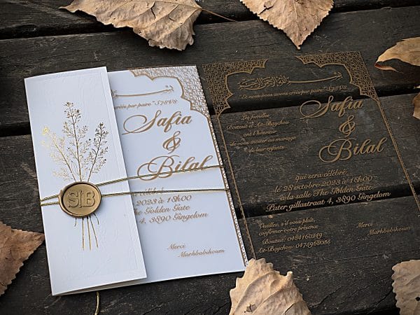 Formal Acrylic Invitation Card with Clean Design