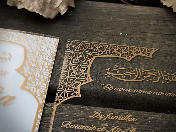 Formal Acrylic Invitation Card with Clean Design